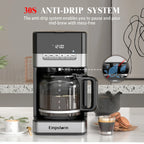 American style keep warm function electric programmable single service drip coffee machine