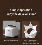 Double Valve Moka Pot Square Coffee Pot Espresso Pot Coffee Extraction Maker