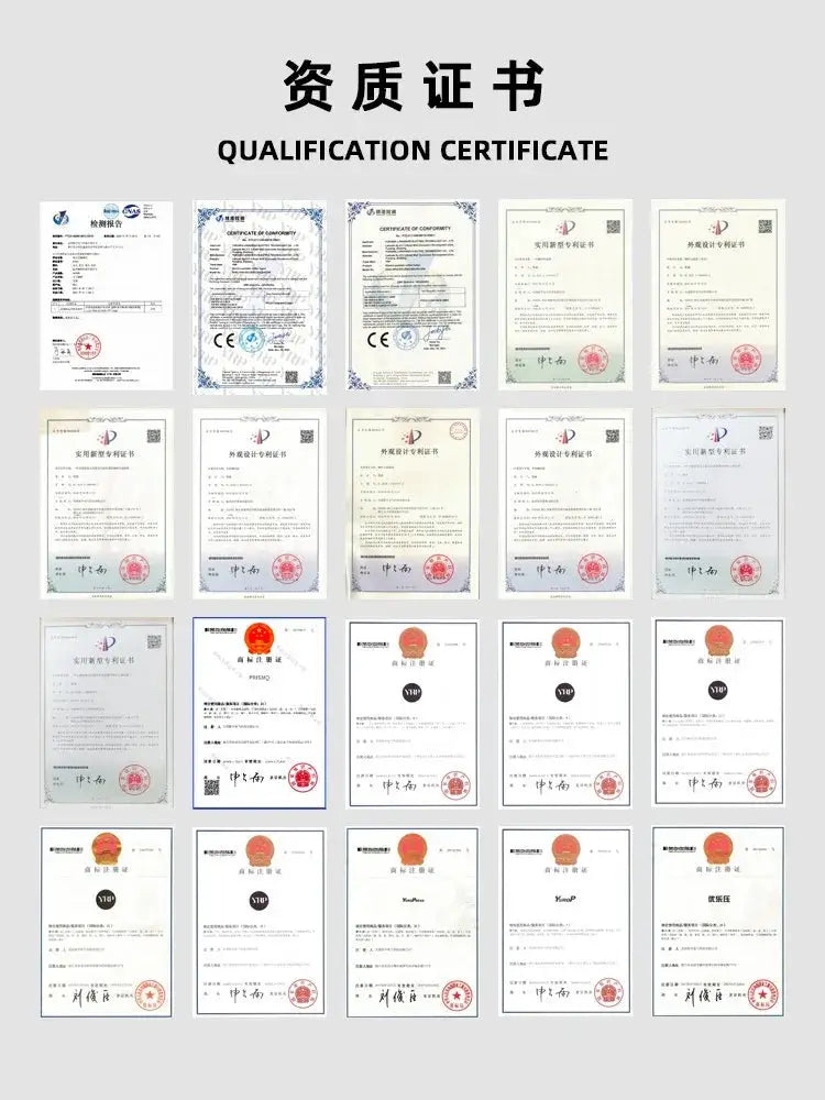 Certification documents showcasing the quality and safety standards of the French Press Coffee Maker. Ensures reliable and durable performance.