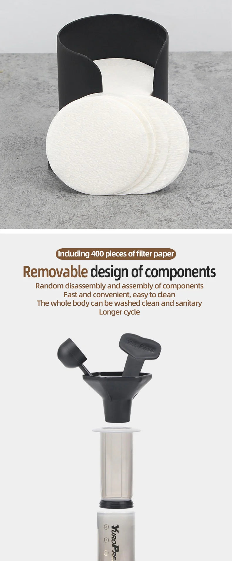 Portable Coffee Press Brewer