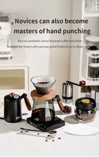 Bincoo Pour Over Coffee Maker Set 800ml Glass Carafe Coffee with Glass Coffee Filter Drip Coffee Maker Set for Home or Office