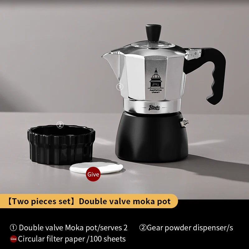 200ml Dual Valve Moka Pot