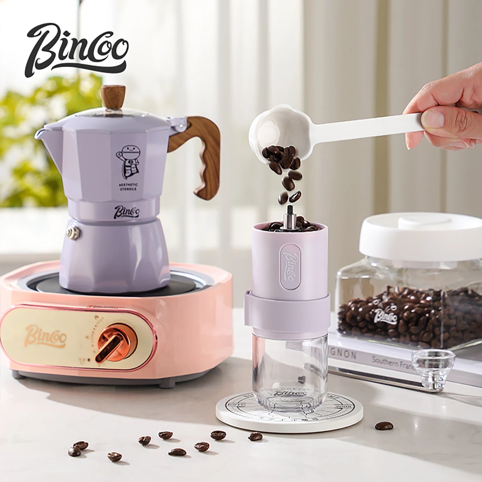 Double Valve Moka Pot Espresso Maker Manual Brewed