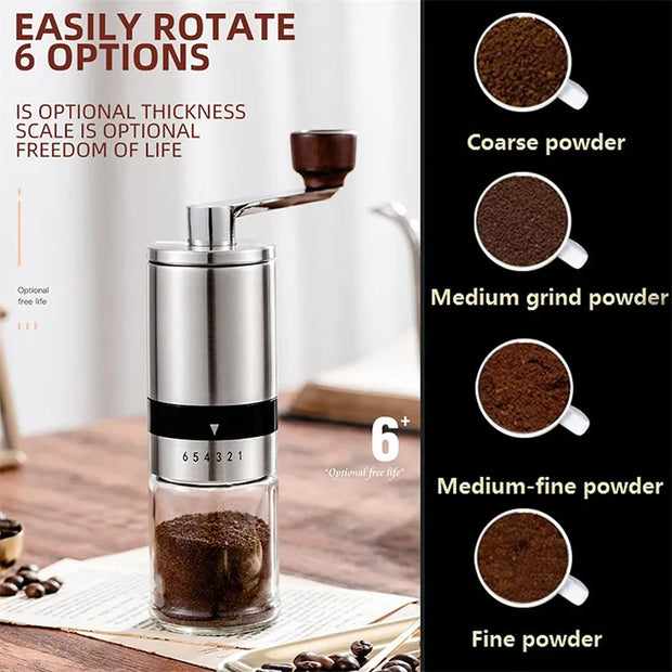 Manual Coffee Grinder Portable Hand Coffee Mill with Ceramic