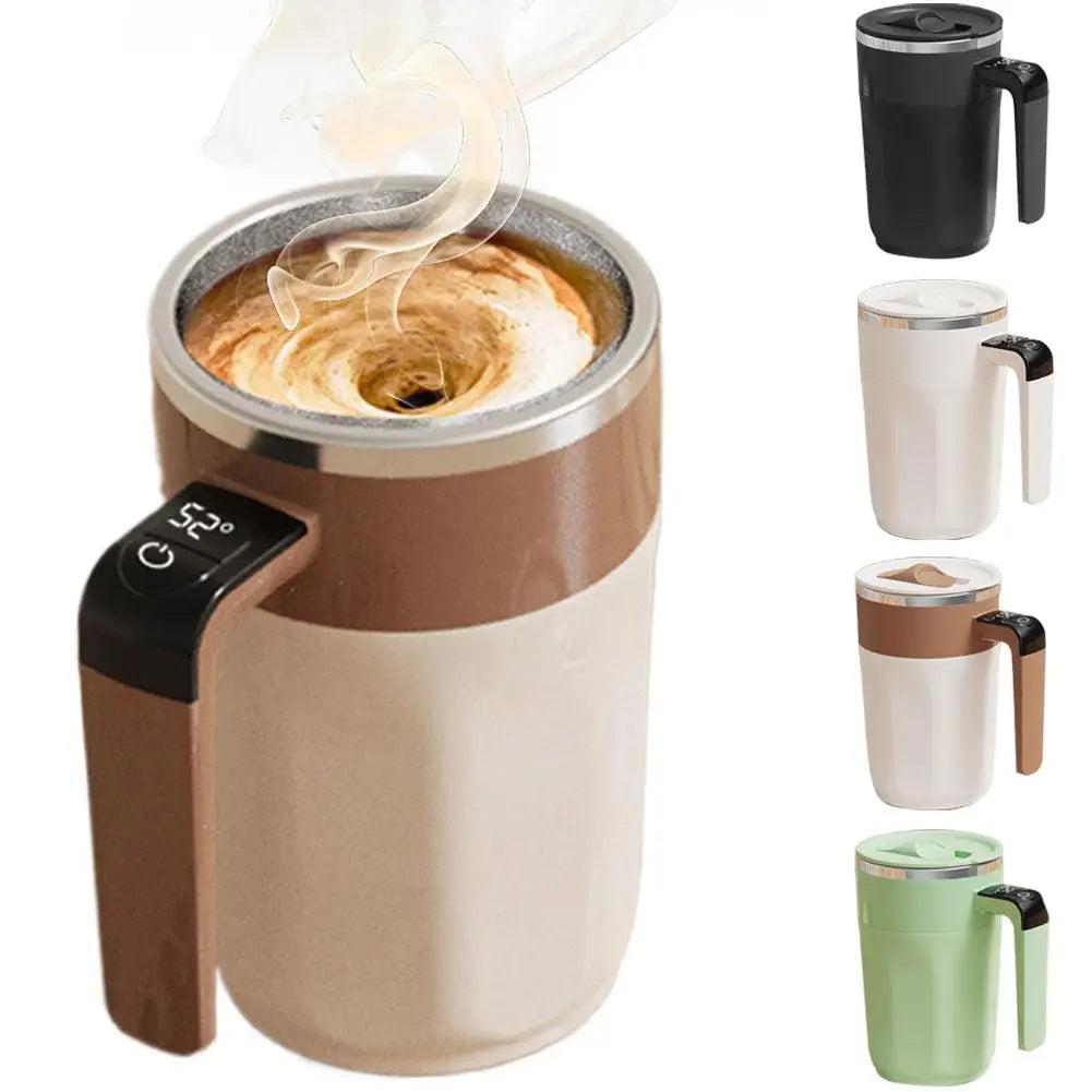 Automatic Stirring Mug - Stainless Steel Drinkware