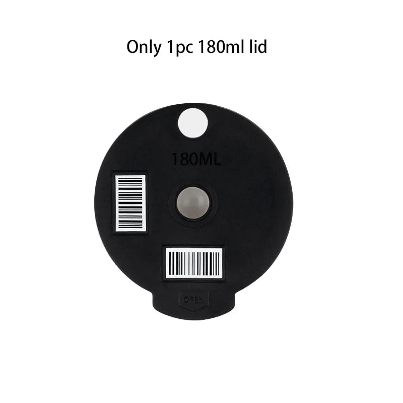 Stainless Steel Reusable Tassimo Pods with 4 Black Silicone Lid Tamper