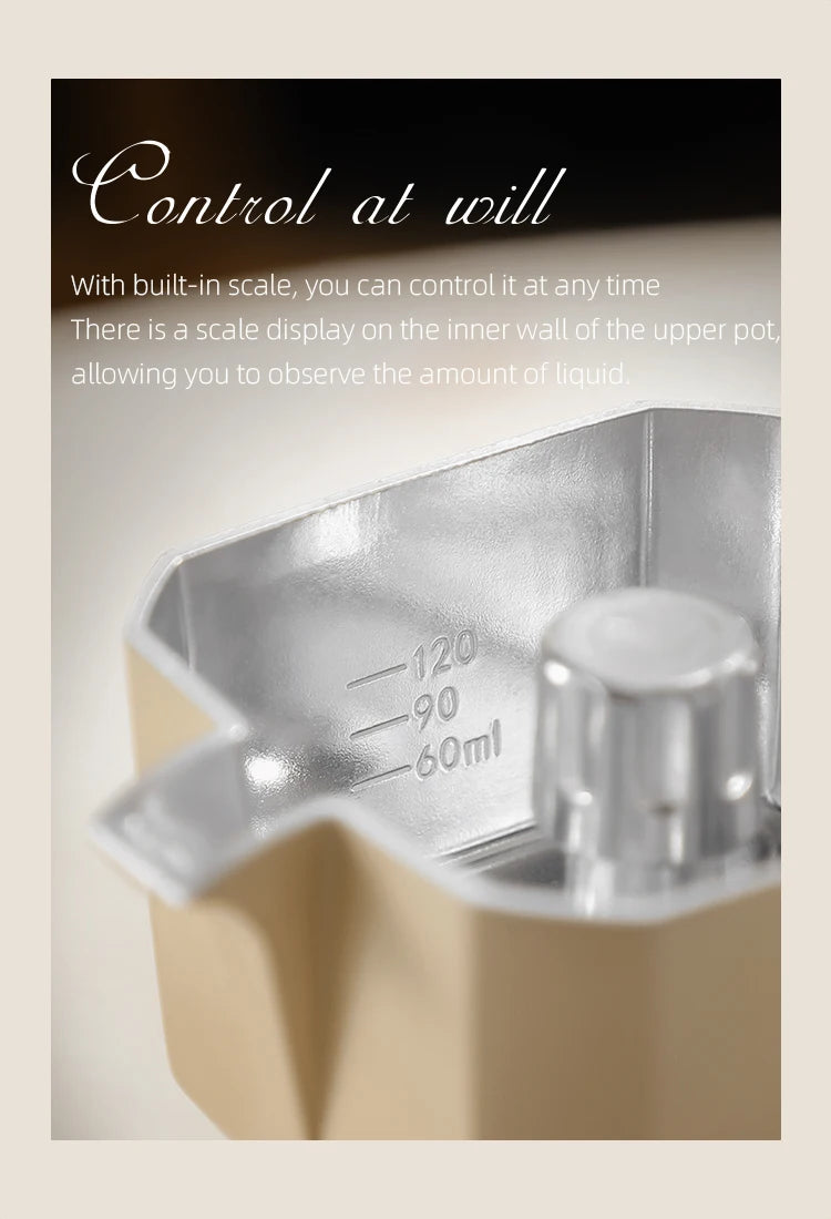 Italian Coffee Moka Pot Set Suitable for Home and Office