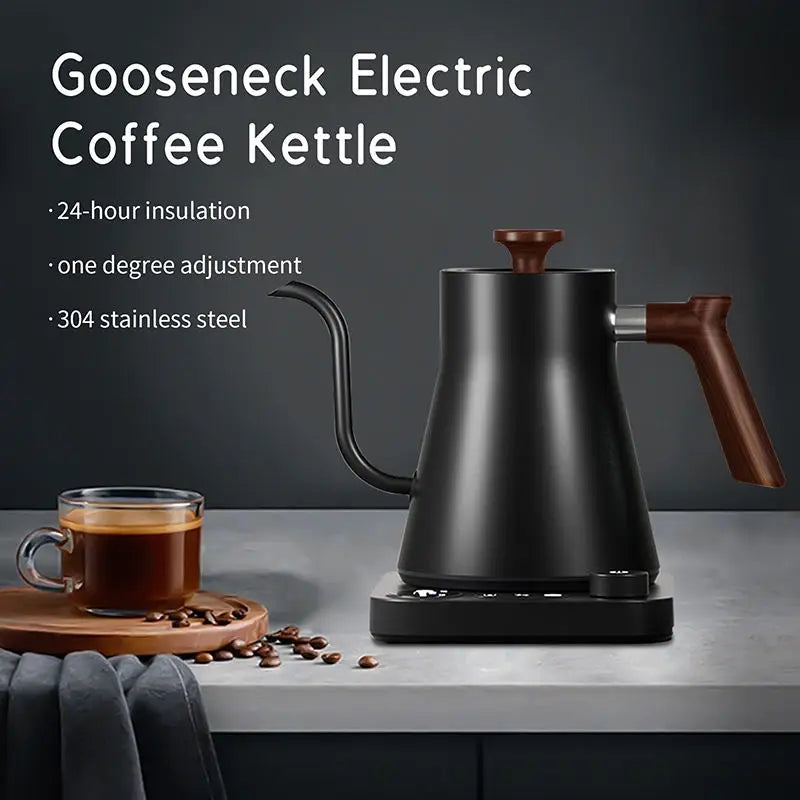 1200W Intelligent Constant Temperature Electric Kettle Hand Brewed Coffee Pot Gooseneck Pot Used for Brewing Milk Powder