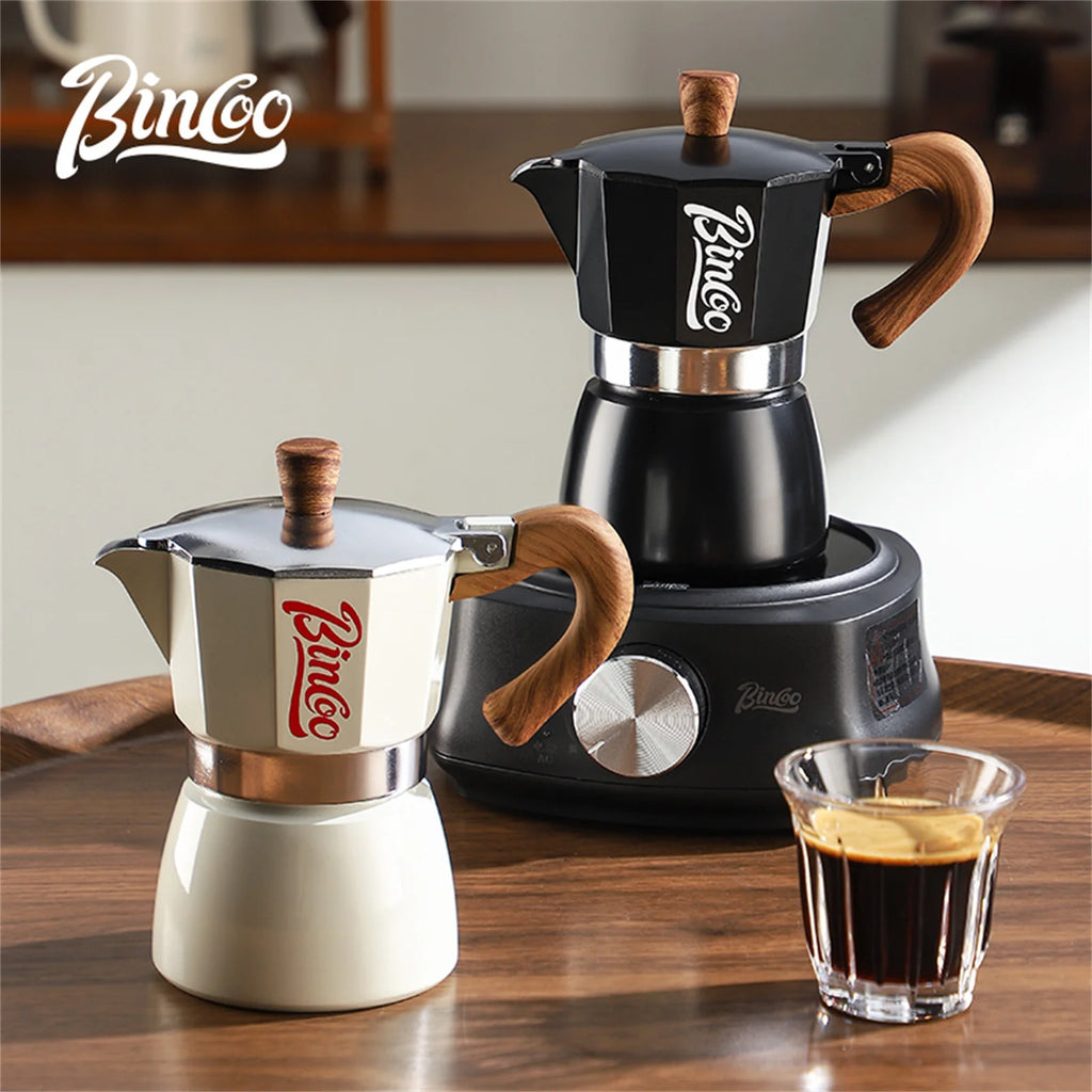 300ml Moka Pot - Italian Espresso Stovetop Coffee Maker for Home Baristas