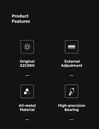 StepUP Coffee Manual Coffee Grinder Chestnut S3 – External Adjustment, S2C890 Burr