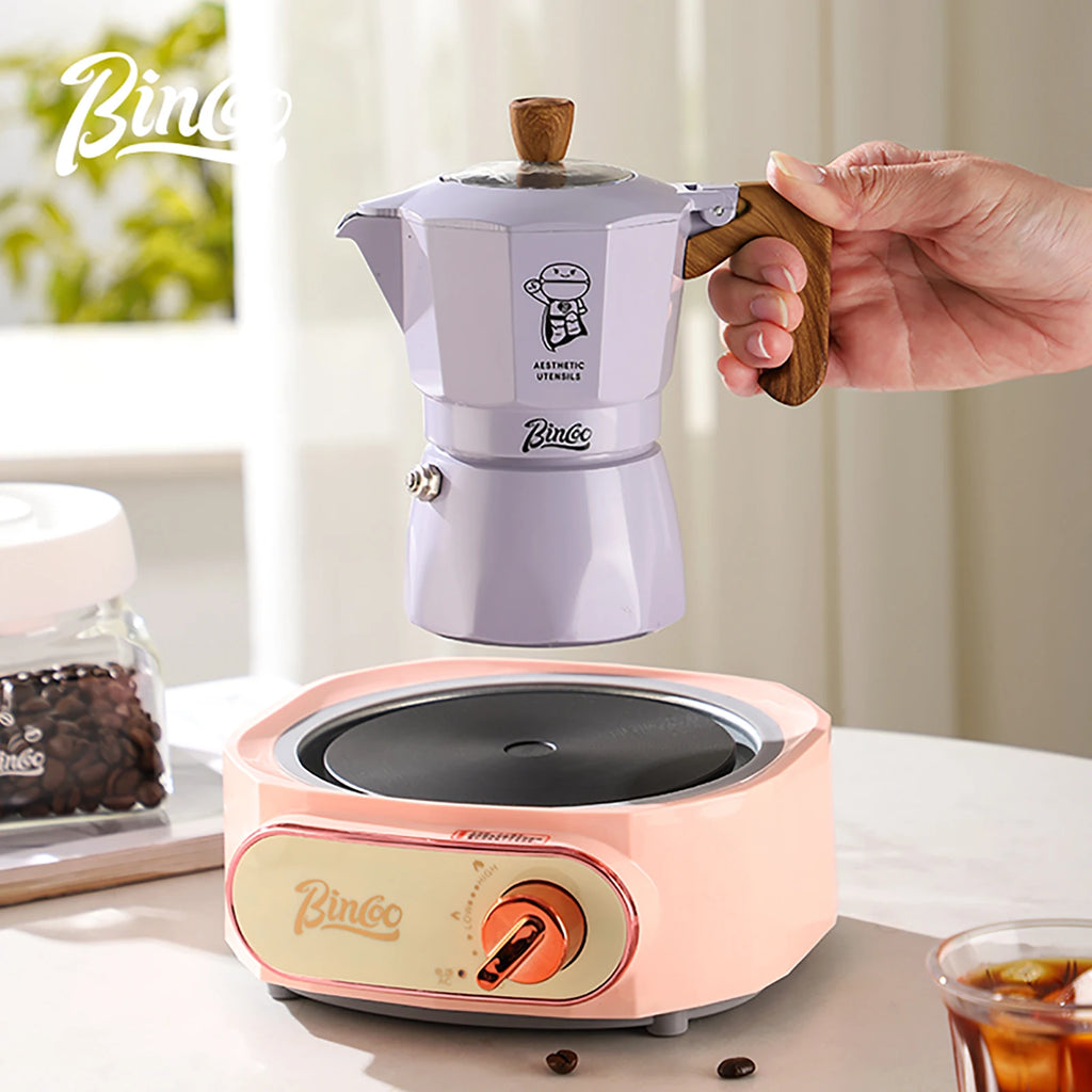 Double Valve Moka Pot Espresso Maker Manual Brewed