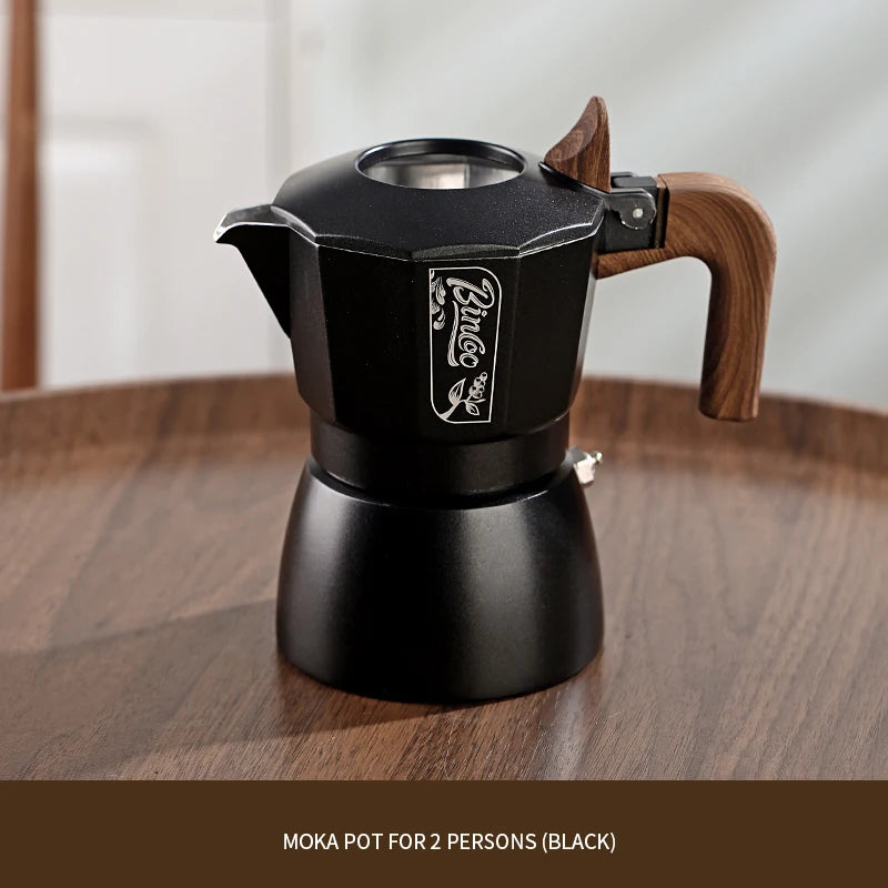 Double-valve Italian Moka Pot Aluminum Coffee