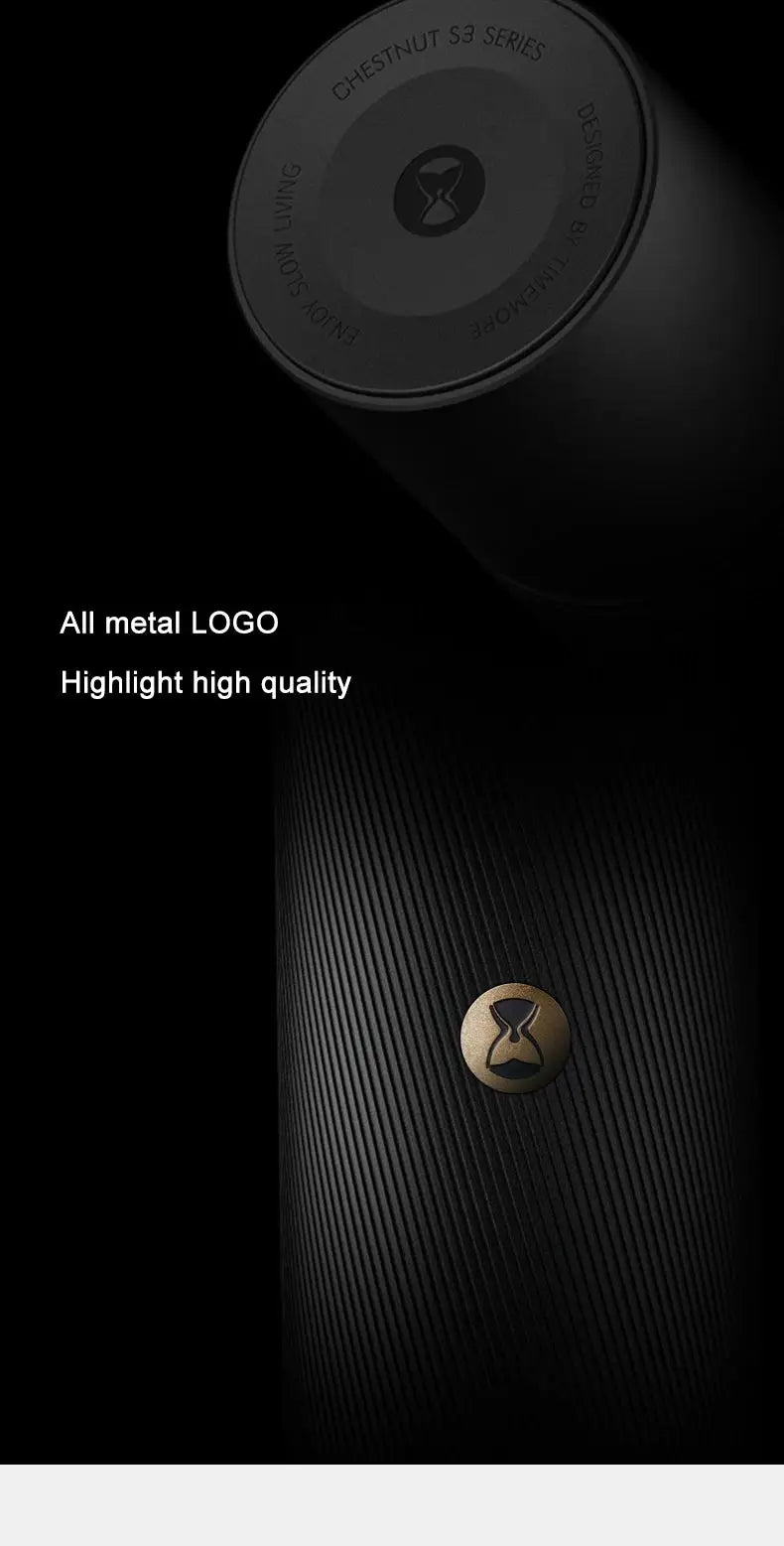 StepUP Coffee Manual Coffee Grinder Chestnut S3 – External Adjustment, S2C890 Burr