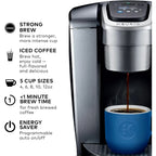 New-Keurig K-Elite Single Serve Coffee Maker, Adjustable Strength, Temperature Control, and Iced Coffee Option, Brews 8-