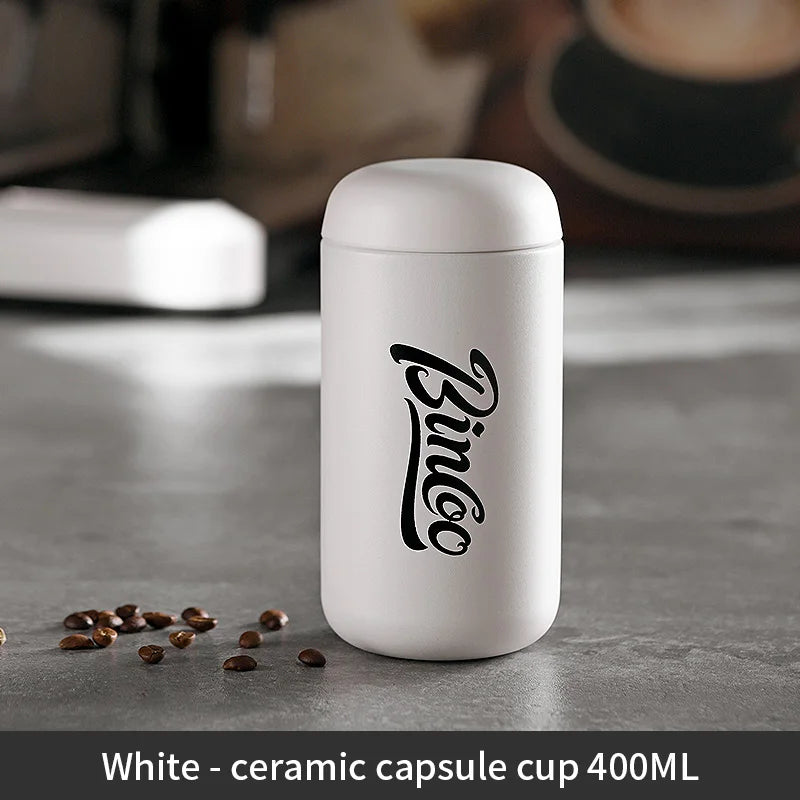 Insulated Coffee Ceramic Thermos Capsule Cup Cup 400ML
