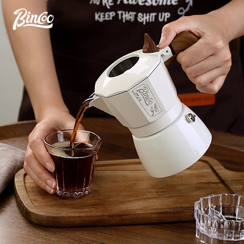 Double-valve Italian Moka Pot Aluminum Coffee