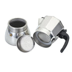 JUSTINLAU 150/300ML Octagonal Stainless Steel Moka Pot - Italian Style Espresso Maker for Home Brewing