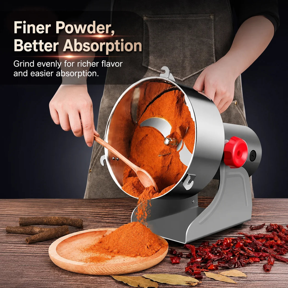 High Power Electric Coffee Grinder Kitchen Cereal Nuts Beans Spices Grains Grinder Machine Multifunctional Home Coffee Grinder