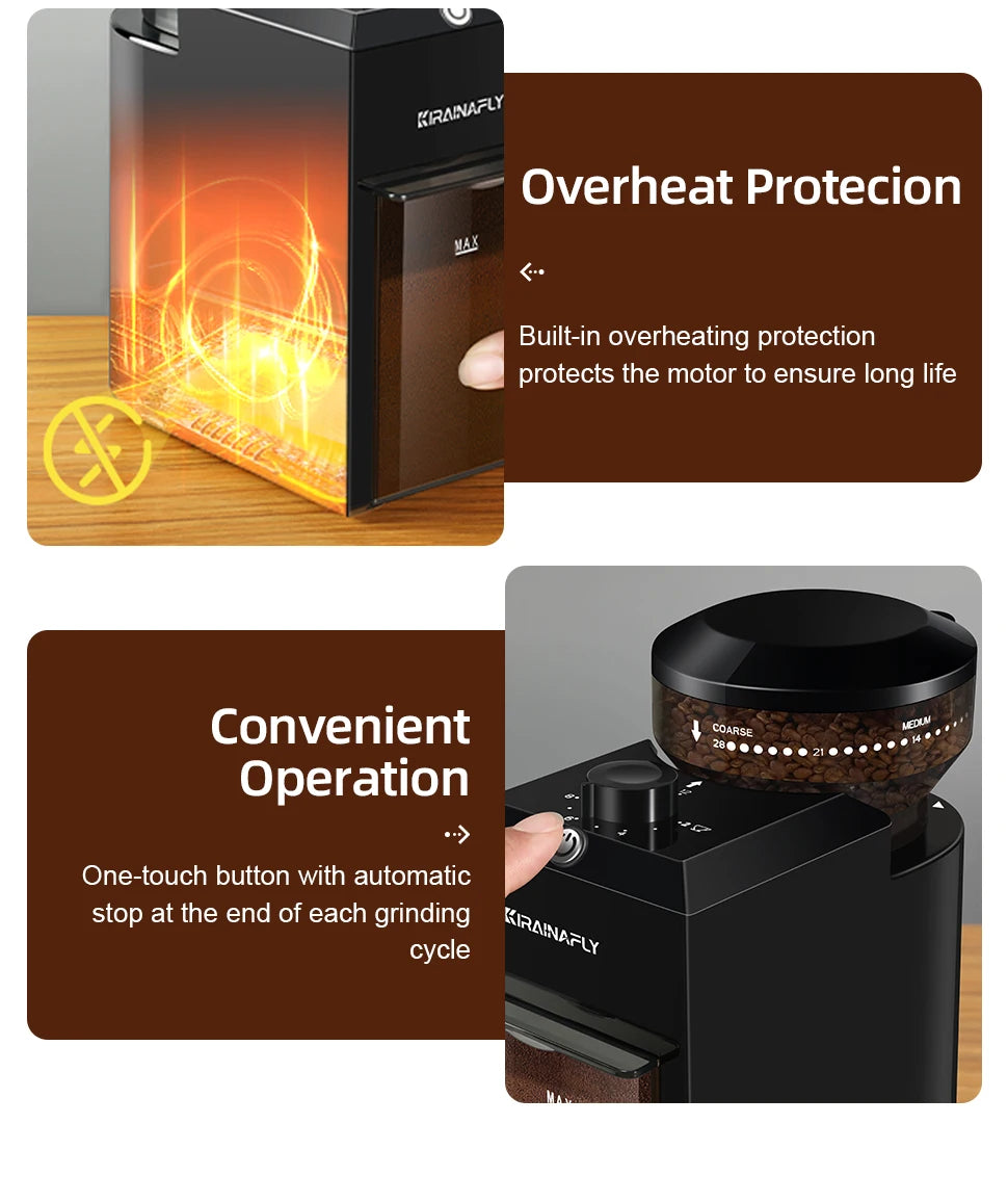 28-Setting Burr Coffee Grinder