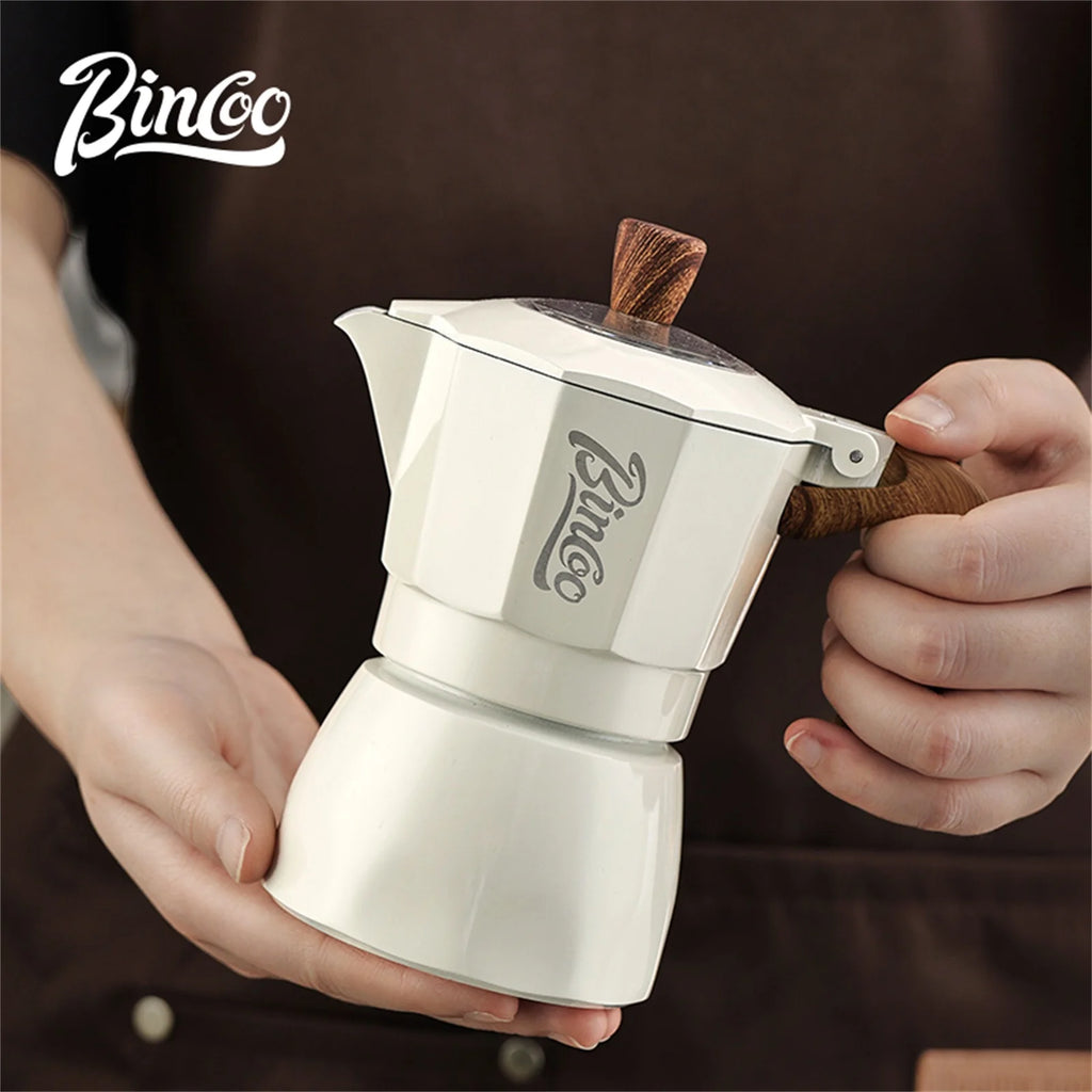 Dual Valve Moka Pot Set with Heater, Home Espresso Maker