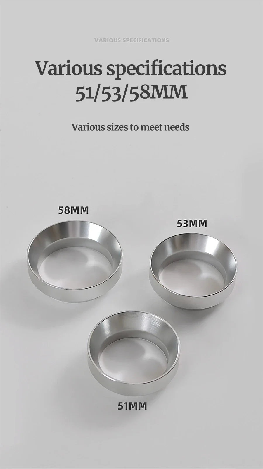 Aluminum Espresso Dosing Ring