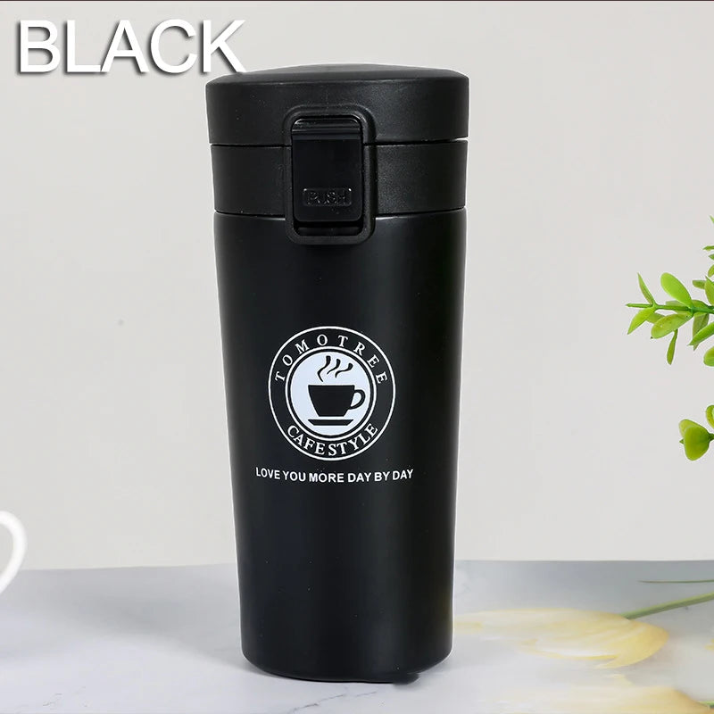 0.5L Stainless Steel Thermal Mug - Leak-proof Coffee Flask