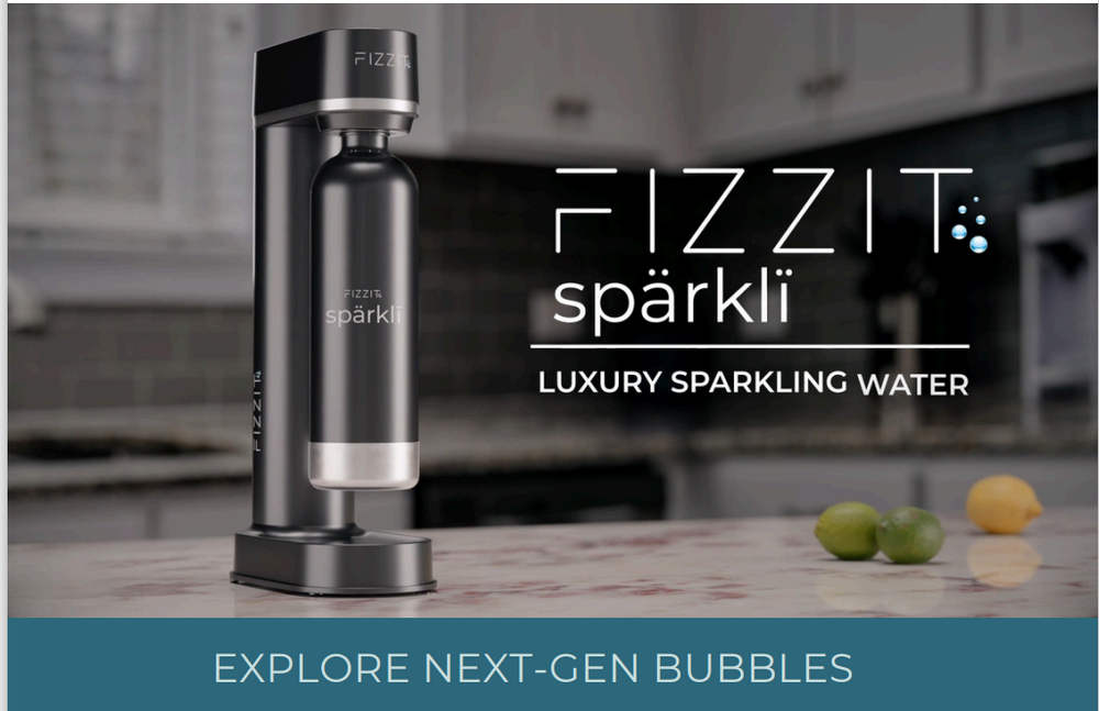 Fizzit Sparkling Water - Pure, Refreshing Bubbles with Zero Calories