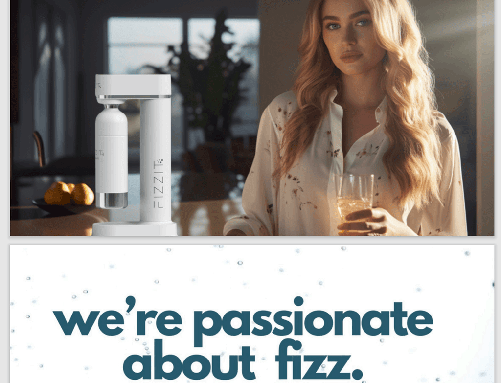 Fizzit soda makers in sleek white and black designs for carbonated sparkling water with zero calories. Ideal for healthy hydration at home.