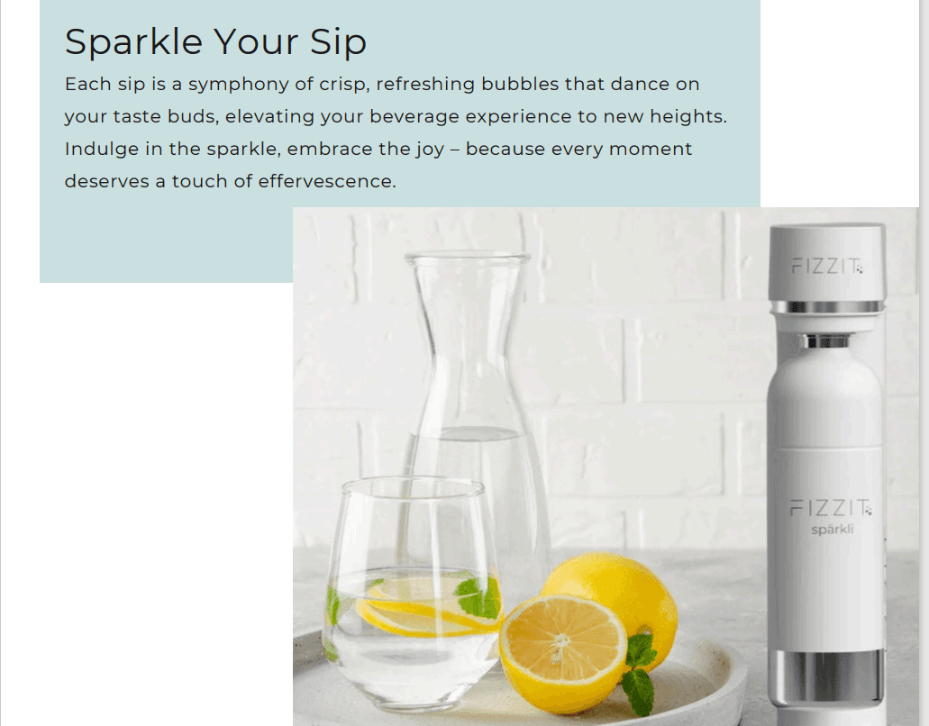 Fizzit soda makers in sleek white and black designs for carbonated sparkling water with zero calories. Ideal for healthy hydration at home.