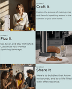 Fizzit soda makers in sleek white and black designs for carbonated sparkling water with zero calories. Ideal for healthy hydration at home.