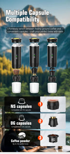 3-in-1 Portable Espresso Maker