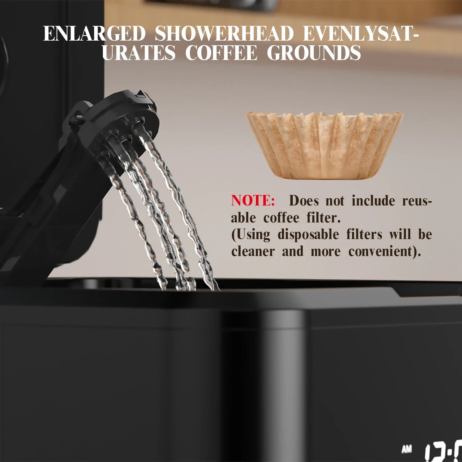 American style keep warm function electric programmable single service drip coffee machine