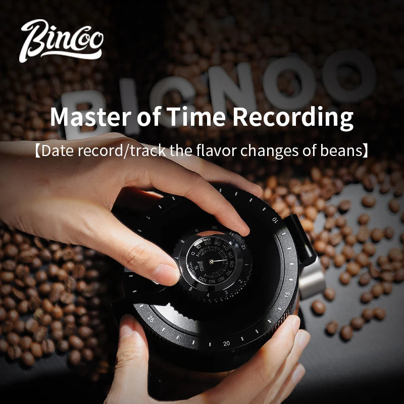 Bincoo 1000ml Airtight Coffee Canister - Vacuum Seal Stainless Steel Airscape Container for Coffee Beans | Kitchen Storage