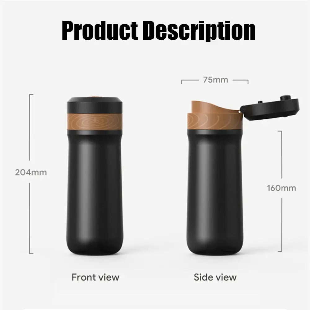 Steel French Press Travel Mug