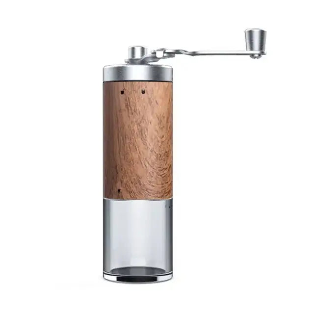 Coffee Manual Hand Grinder Portable Wood Grain Stainless Steel Coffee Grinders - StepUp Coffee