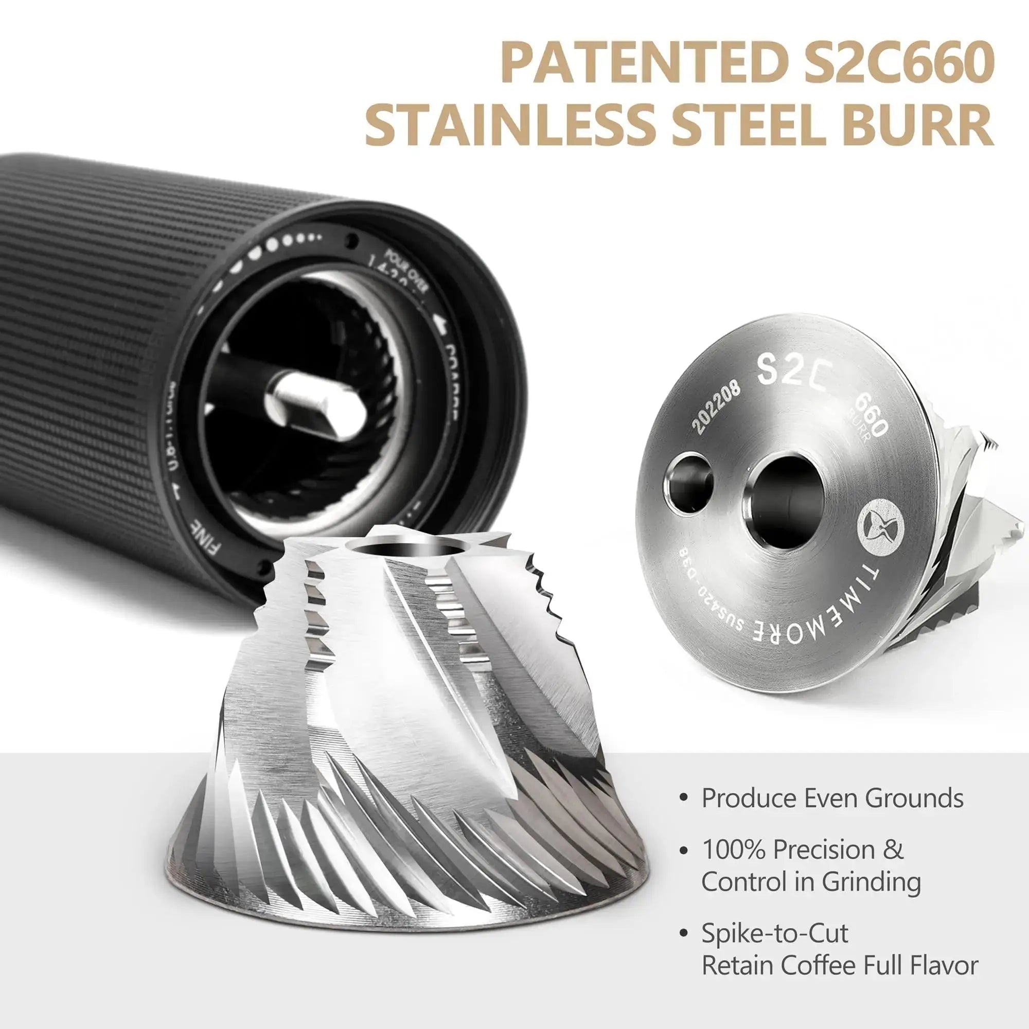 Timemore grinder compact aluminum body