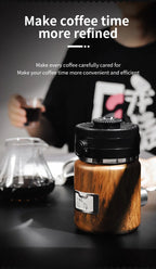 Bincoo 1000ml Airtight Coffee Canister - Vacuum Seal Stainless Steel Airscape Container for Coffee Beans | Kitchen Storage