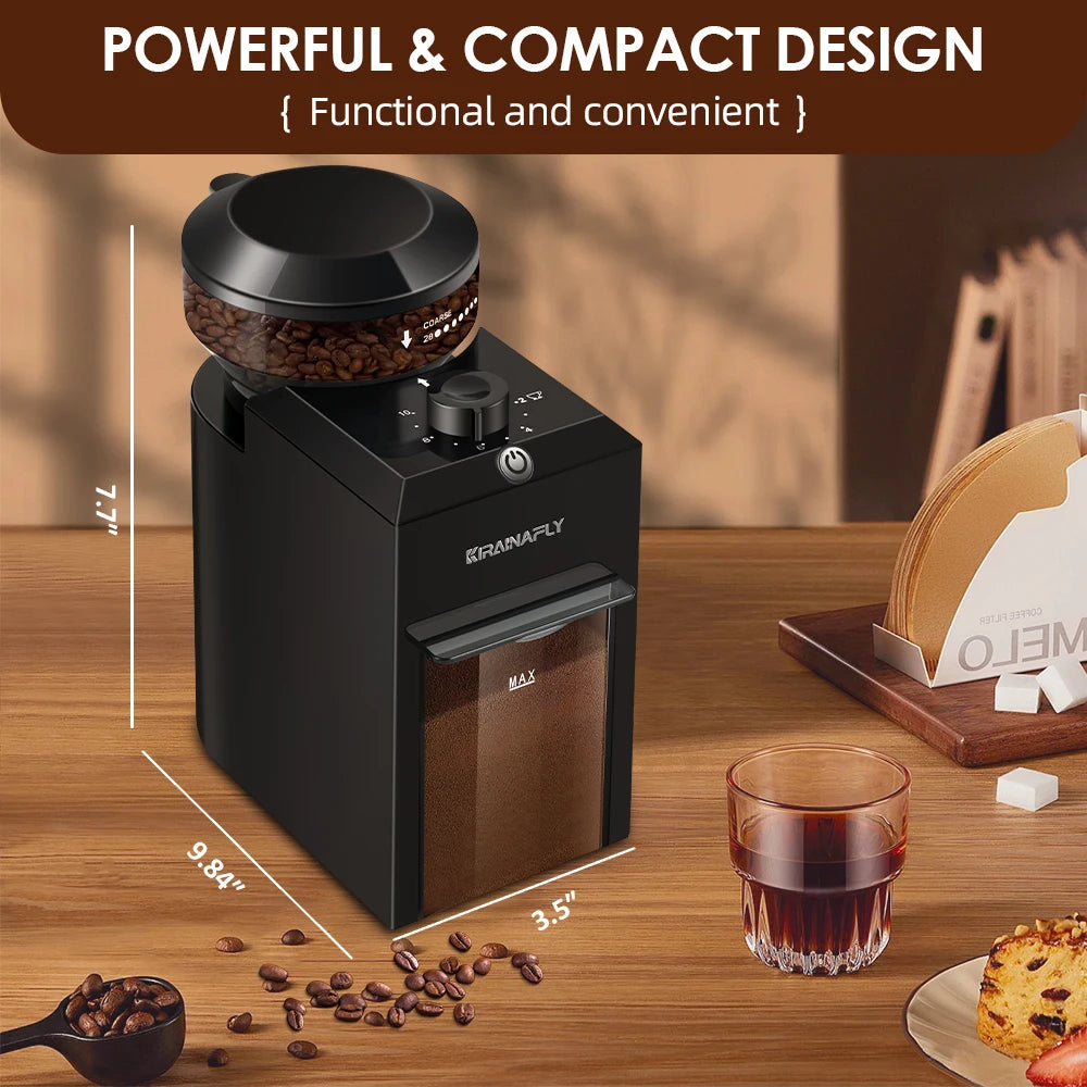 28-Setting Burr Coffee Grinder