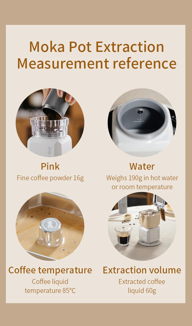 Italian Coffee Moka Pot Set Suitable for Home and Office