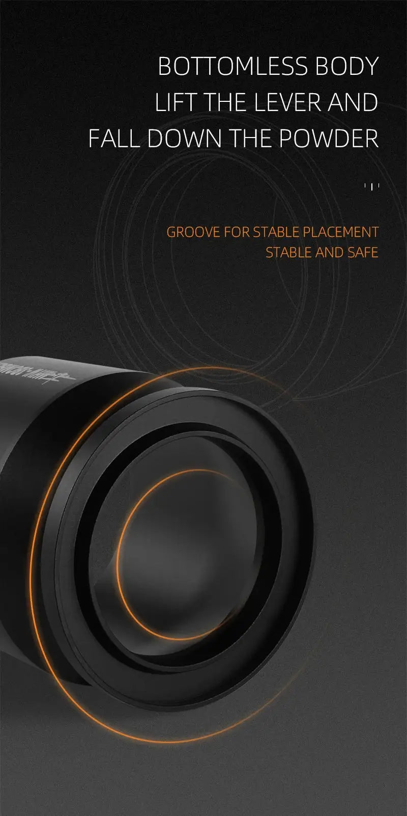 Coffee Dosing Funnel Aluminum Alloy Dosing Shaker dispensing grounds into a dripper on scale, fits 51-54mm portafilters, ideal for home baristas.