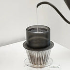 TIMEMORE SimpleDrip Water Dropper placed on a coffee dripper, ensuring controlled and uniform water distribution.