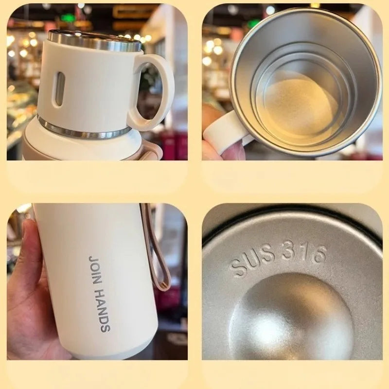 Thermos Cup with Tea Strainer - 600/800ML