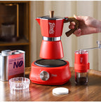 300ml Moka Pot - Italian Espresso Stovetop Coffee Maker for Home Baristas