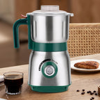 Electric Grinder 600ml Wet/Dry Dual-Use Mill Ultra-Fine Grain Grinder for Coffee Beans Spices Herbs and Various Beans