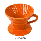 Ceramic Coffee Dripper – Engine-Style Pour Over (Reusable, 1–4 Cups)