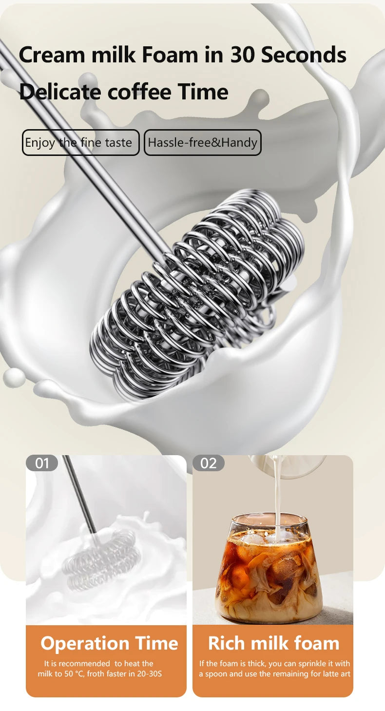 USB 3-Speed Milk Frother