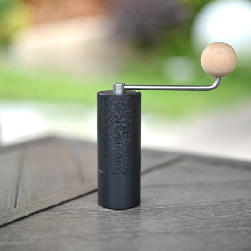 KINGrinder P0/P2 manual coffee grinder with SUS420 stainless steel conical burr, lightweight 330g travel design