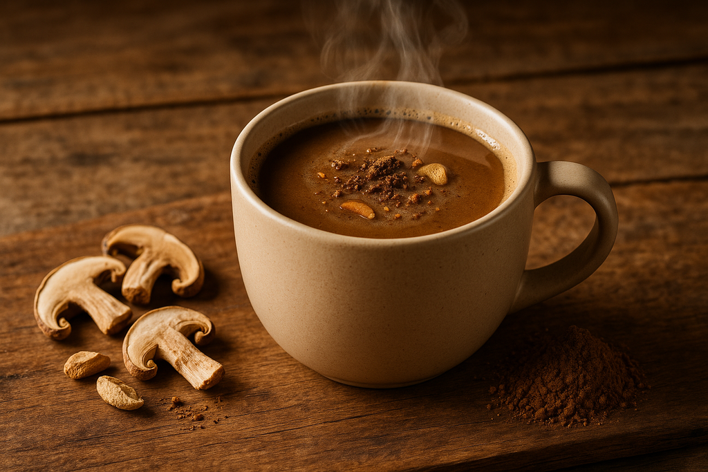 coffee with mushroom