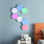 Wireless Smart Phone Controlled LED Modular Honeycomb Light - DIY Hexagonal Quantum Light for iOS & Android