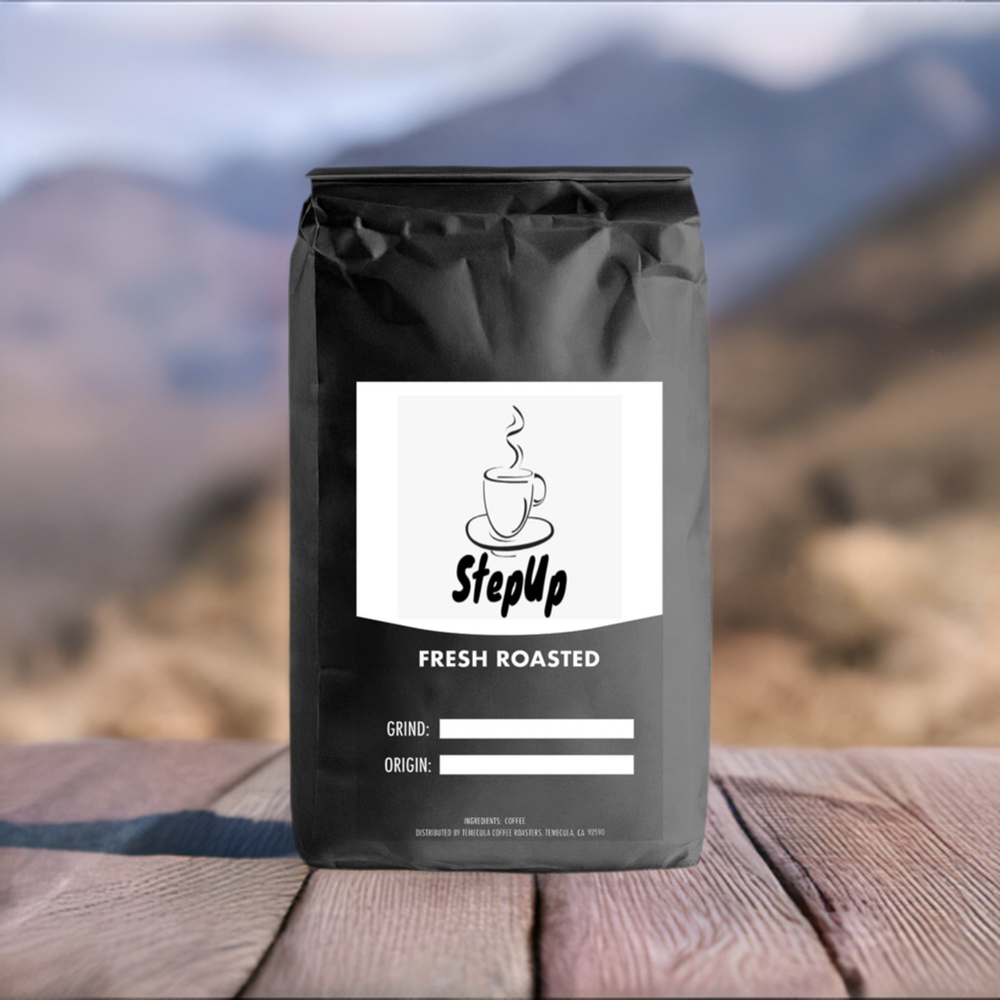 Ethiopia Natural, Std. Espresso, Coarse, Whole- 12oz-12lb Med. Dark Coffee - StepUp Coffee